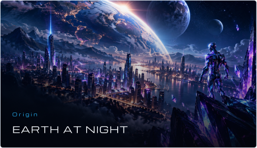 Earth at night